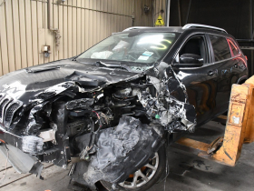 Damaged Vehicle at Milwaukee Tow Lot