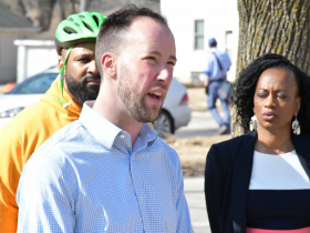 City Engineer Kevin Muhs at 2025 Traffic Calming Press Conference