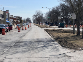 W. Lisbon Avenue at N. 86th Street.