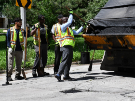 Mayor Cavalier Johnson Fills A Pothole