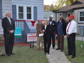 Ribbon-cutting ceremony for NW Impact’s first lease-to-own home