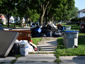Flood Debris on 4900 block of N. 19th Street