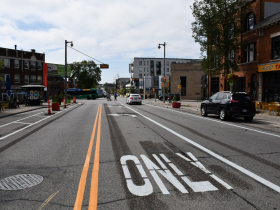 Protected Bike Lanes on E. North Ave.