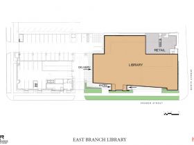 Conceptual Floor Plan for The Standard at East Library.