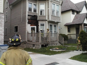 A fire at 1508 E. Irving Place on Monday, May 13, 2013, caused considerable damage to the rental property owned since 2004 by Gerard Timm of Whitefish Bay.  