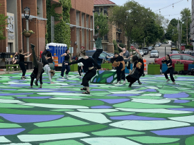UW-Milwaukee Dance Team at Ivanhoe Plaza