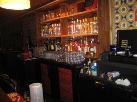 The bar at Nick's House.