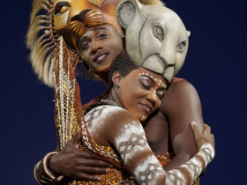 Jelani Remy as Simba and Nia Holloway as Nala in THE LION KING National Tour.