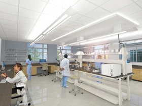 Marquette University dental research lab rendering.
