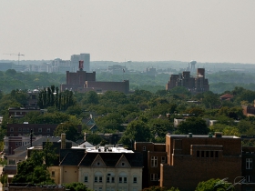A view of Miller in the distance.