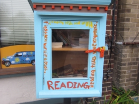 This Little Free Library is located in the Martin Drive neighborhood.