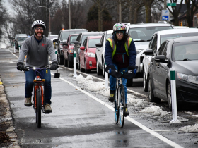 Bike Riders on Highland Boulevard