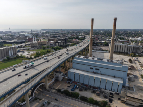 High Rise Bridge and Valley Power Plant