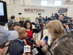 Post-State of the City Media Scrum