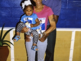Deana Lawson, Mohawk Correctional Facility: Jazmin & Family, 2013 (detail). Inkjet print. Columbus Museum of Art, Ohio: Museum Purchase with funds provided by The Contemporaries. 