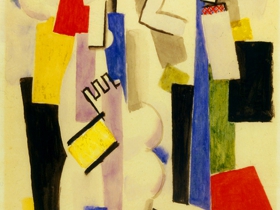 Composition with Drum and Trumpet