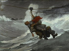 Winslow Homer, The Life Line, 1884.