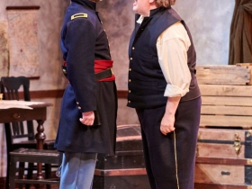 (L-R) Chase Stoeger as Lt. Kelly, Drew Brhel as Maj. Gen. Ben Butler