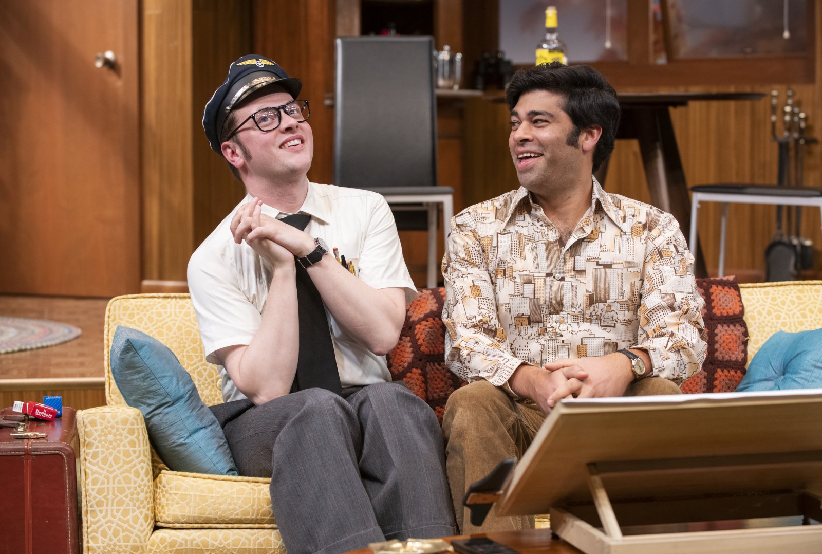 Milwaukee Repertory Theater presents The Nerd in the Quadracci Powerhouse November 12 – December 15, 2019. Left to right: Michael Doherty and Andy Nagraj.