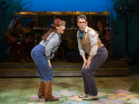 Milwaukee Repertory Theater presents As You Like It in the Quadracci Powerhouse February 15 – March 20, 2022. Pictured L-R: Sophie Murk and Adam Wesley Brown