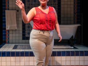 Milwaukee Repertory Theater presents Espejos: Clean in the Stiemke Studio, April 8 – May 11, 2025. Pictured: Regina Carregha as Adriana