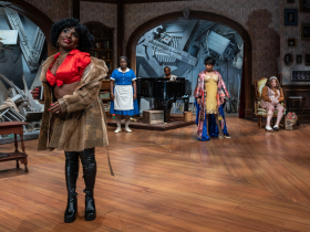 Milwaukee Repertory Theater presents Nina Simone: Four Women in the Quadracci Powerhouse, April 16 – May 12, 2024. Pictured: Brittney Mack, Gabrielle Lott-Rogers, Alexis J Roston, Toni Martin