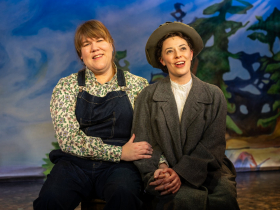 Milwaukee Repertory Theater presents The Fisherman’s Daughters in the Stackner Cabaret January 9 – March 1, 2026. Pictured L to R: Kelly Doherty