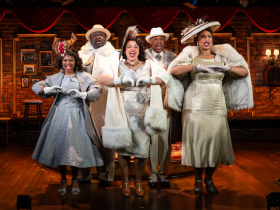 Milwaukee Repertory Theater presents Ain’t Misbehavin’ March 6 – April 26, 2026. Pictured L to R: Amahri Edwards-Jones, Brad Raymond, Katherine Alexis Thokmas, Jarran V. Muse, Rae Davenport