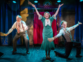 Milwaukee Repertory Theater presents the World Premiere of George & Gracie: A Love Story May 1 – June 4, 2026. Pictured L to R: James Pickering, Tami Workentin