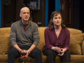 Michael Elich and Laura Gordon in Milwaukee Repertory Theater’s 2014/15 Quadracci Powerhouse production of Good People. 