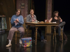 Laura T. Fisher, Laura Gordon, and Tami Workentin in Milwaukee Repertory Theater’s 2014/15 Quadracci Powerhouse production of Good People.