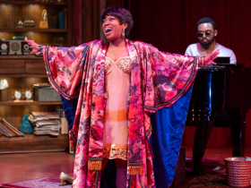 Milwaukee Repertory Theater presents Nina Simone: Four Women in the Quadracci Powerhouse, April 16 – May 12, 2024. Pictured: Alexis J Roston and Michael Harris