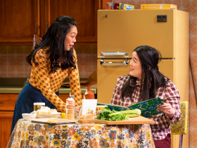 Milwaukee Repertory Theater presents The Heart Sellers in the Stiemke Studio February 7 – March 19, 2023. Pictured: Nicole Javier and Narea Kang