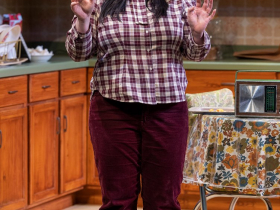 Milwaukee Repertory Theater presents The Heart Sellers in the Stiemke Studio February 7 – March 19, 2023. Pictured Narea Kang