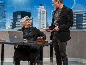 Milwaukee Repertory Theater presents McNeal in the Herro-Franke Studio Theater February 10 – March 22, 2026. Pictured L to R: Jeanne Paulsen, Peter Bradbury