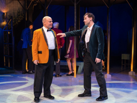 Milwaukee Repertory Theater presents Much Ado About Nothing in the Quadracci Powerhouse January 10 – February 12, 2023. Pictured: Mark Corkins and Nate Burger