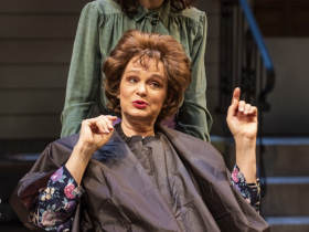 Milwaukee Repertory Theater presents Steel Magnolias in the Quadracci Powerhouse November 9 – December 5, 2021. Pictured L-R: Tami Workentin and Maeve Moynihan.