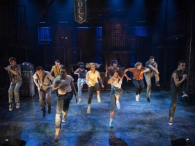 Milwaukee Repertory Theater presents West Side Story in the Quadracci Powerhouse September 17 – October 27, 2019. Pictured: The company of West Side Story