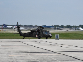 Blackhawk Helicopter at 128th Air Refueling Wing