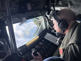 Zach Pulido Operates KC-135 Boom