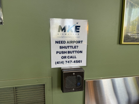 Call For Shuttle Service at Milwaukee Airport Rail Station