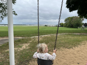 Swinging at Mitchell Airport Park