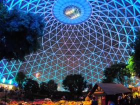 Light show at The Domes