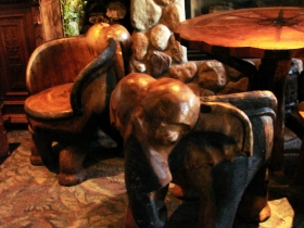 Elephant chairs.