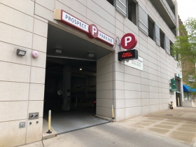 Public Parking Entrance at Prospect Medical Commons
