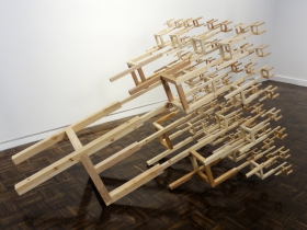 Tree intuiting chair fractal by Yevgeniya Kaganovich