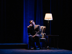 David Cecsarini in Next Act Theatre's Three Viewings