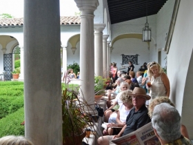 Guests enjoying the performance during Cafe Sopra Mare