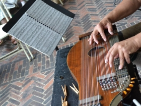 The Zither is a stringed instrument dating back to 400 BC.