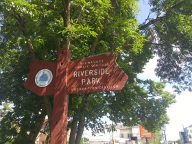 Riverside Park is at the west end of Newberry Boulevard